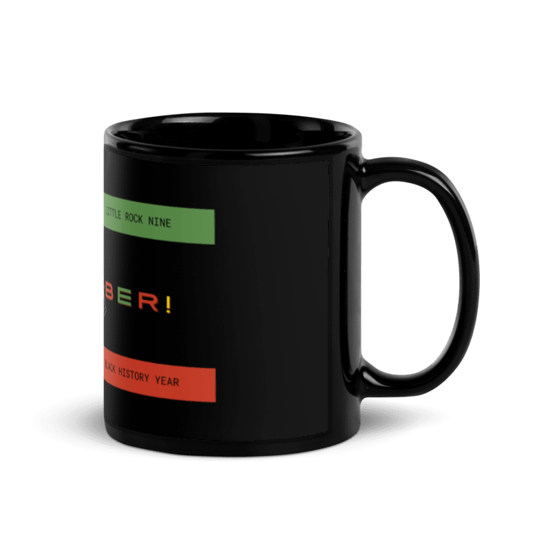 Black in History - Design 2 Black Glossy Mug (11 oz)