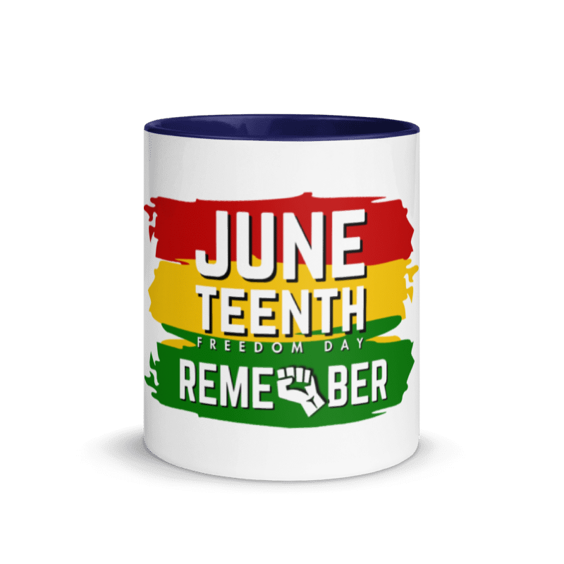 Remember Juneteenth Mug with Color Inside (11 oz)