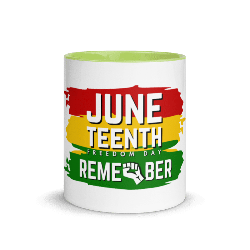 Remember Juneteenth Mug with Color Inside (11 oz)