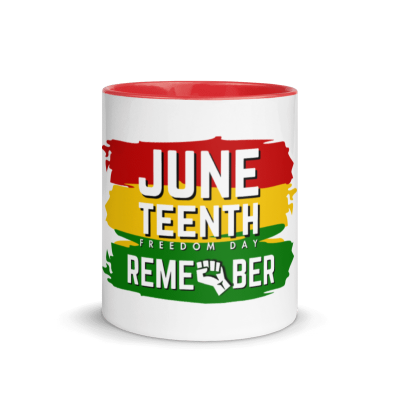 Remember Juneteenth Mug with Color Inside (11 oz)