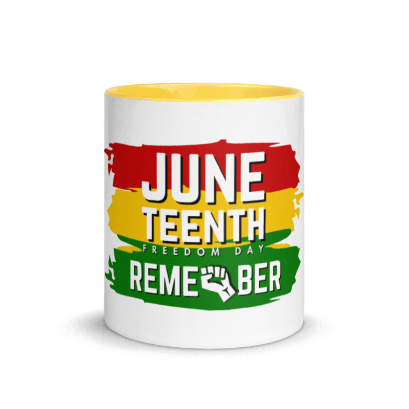Remember Juneteenth Mug with Color Inside (11 oz)